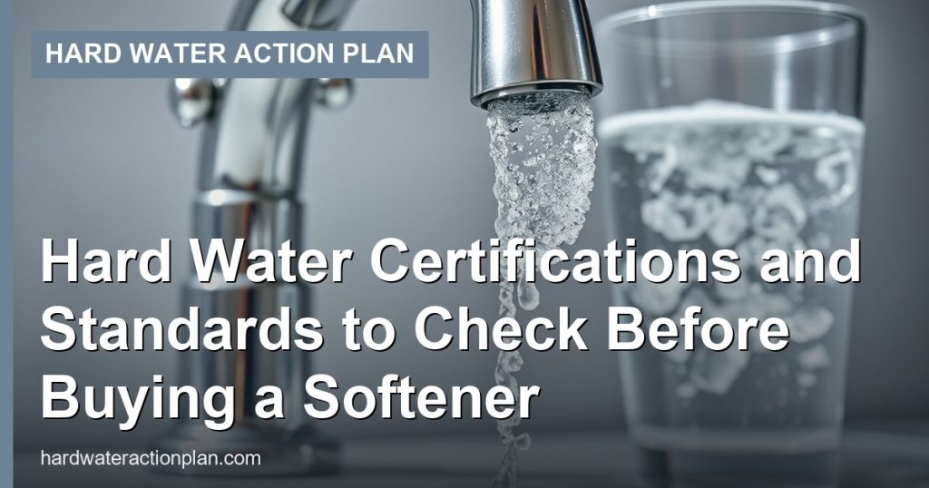 Hard Water Certifications and Standards to Check Before Buying a Softener