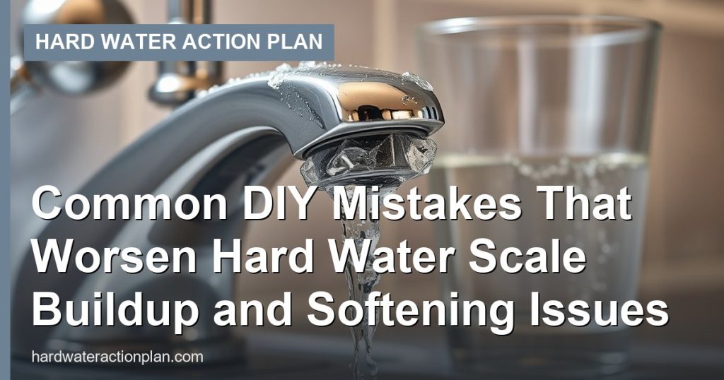 Common DIY Mistakes That Worsen Hard Water Scale Buildup and Softening Issues