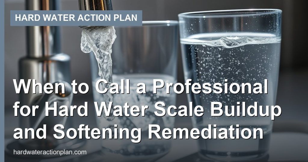 When to Call a Professional for Hard Water Scale Buildup and Softening Remediation