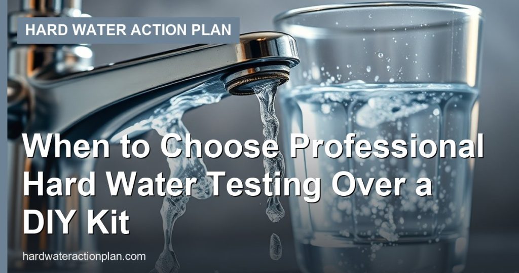 When to Choose Professional Hard Water Testing Over a DIY Kit