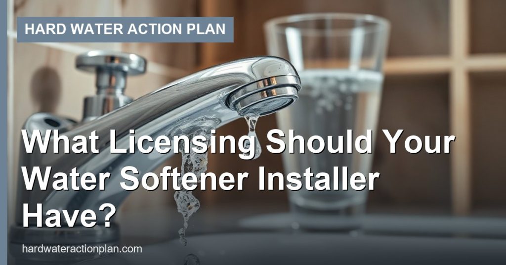What Licensing Should Your Water Softener Installer Have? - Hard Water Action Plan
