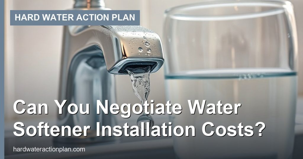Can You Negotiate Water Softener Installation Costs? - Hard Water Action Plan