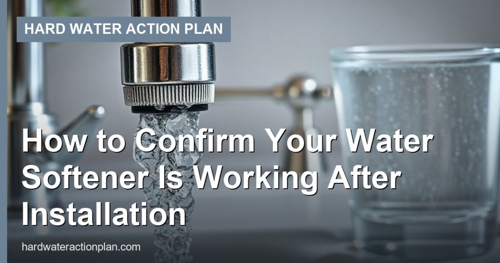 How to Confirm Your Water Softener Is Working After Installation - Hard Water Action Plan